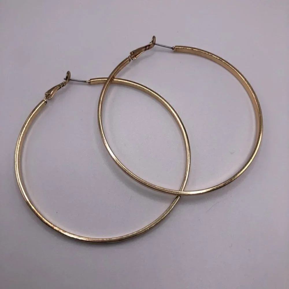 Boutique Gold‎ Big Hoop Earrings 3”